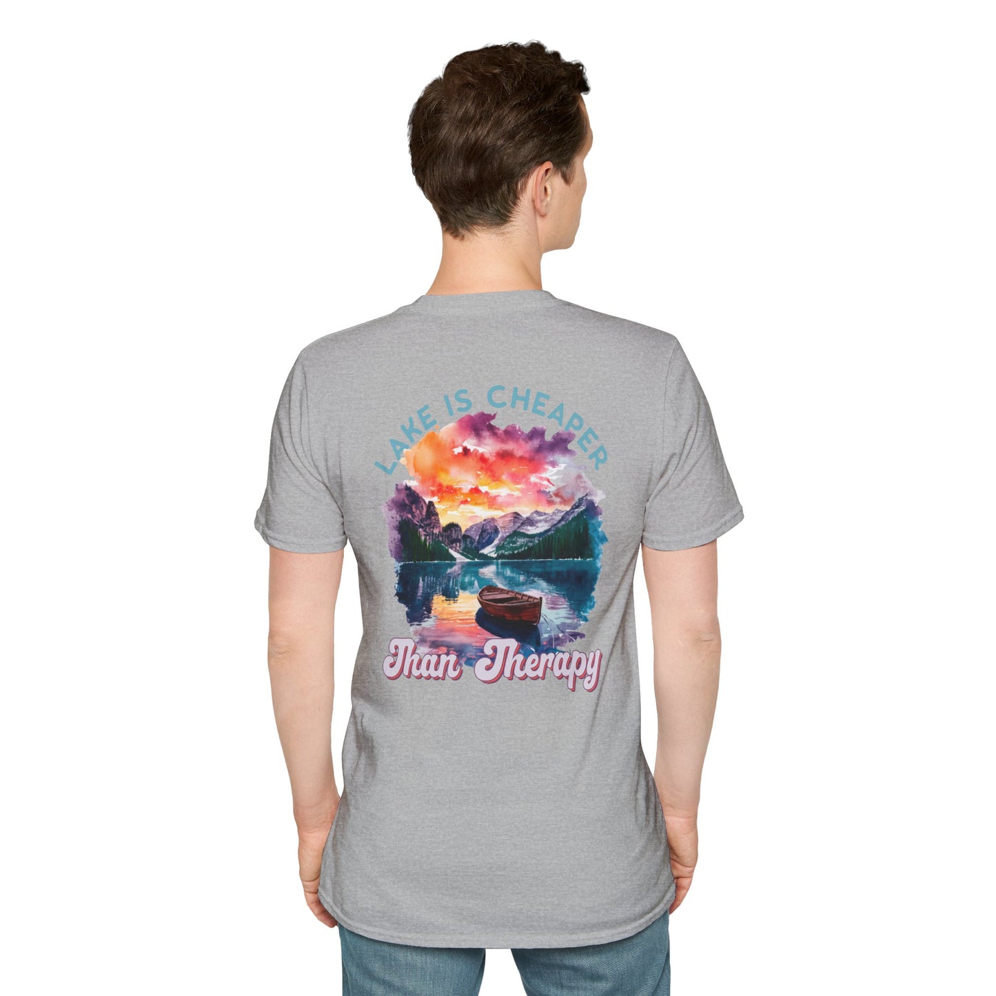 Lake Is Cheaper Than Therapy T-Shirt — Canoe Lake Life Tee