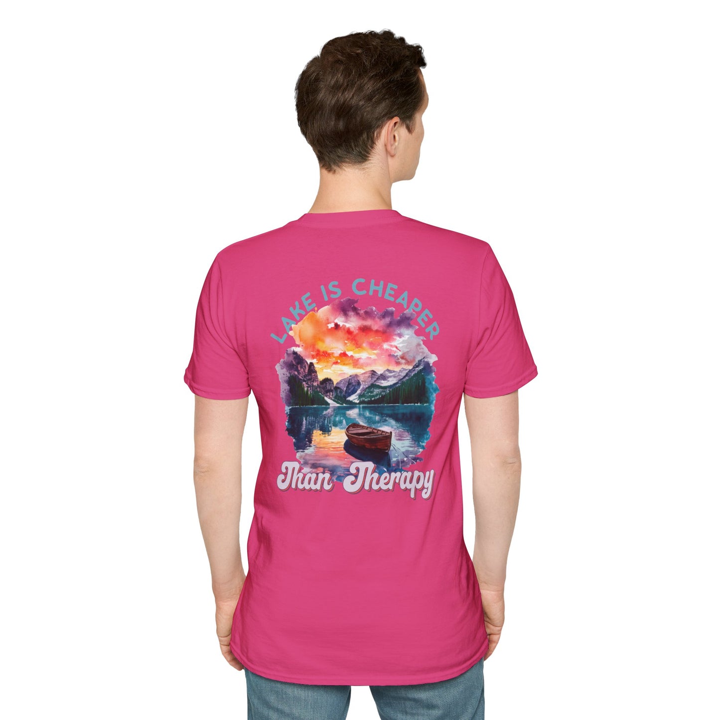Lake Is Cheaper Than Therapy T-Shirt — Canoe Lake Life Tee