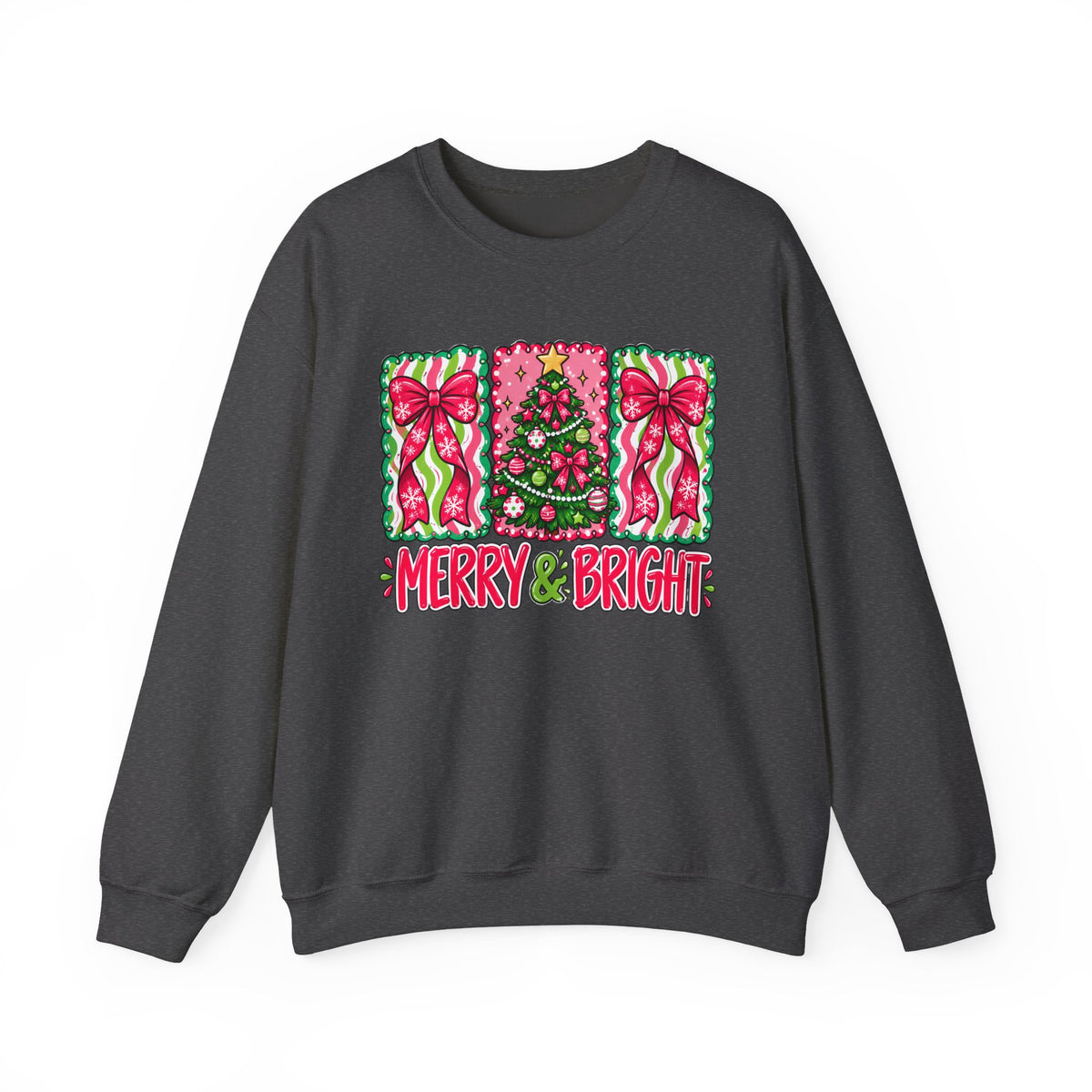 Merry & Bright Christmas Crewneck Sweatshirt