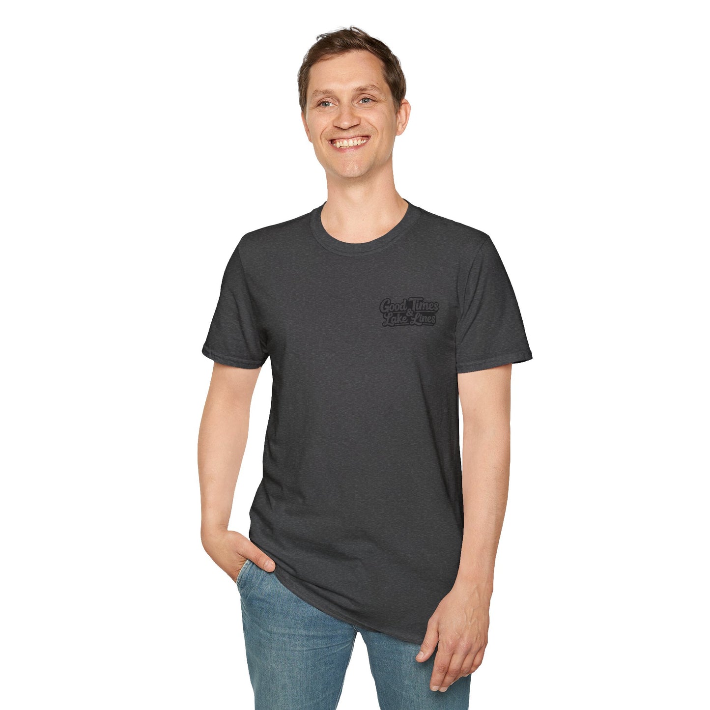 On Lake Time Fishing T-Shirt — Good Times & Lake Lines Collection