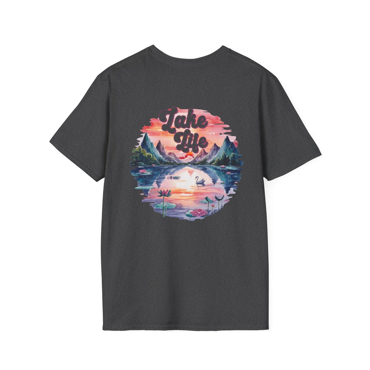 Lake Life Sunset T-Shirt, Lake Vibes Tee, Vintage Nature Graphic Shirt, Summer Lake Outfit, Cabin Weekend Tee, Lake Lover Gift