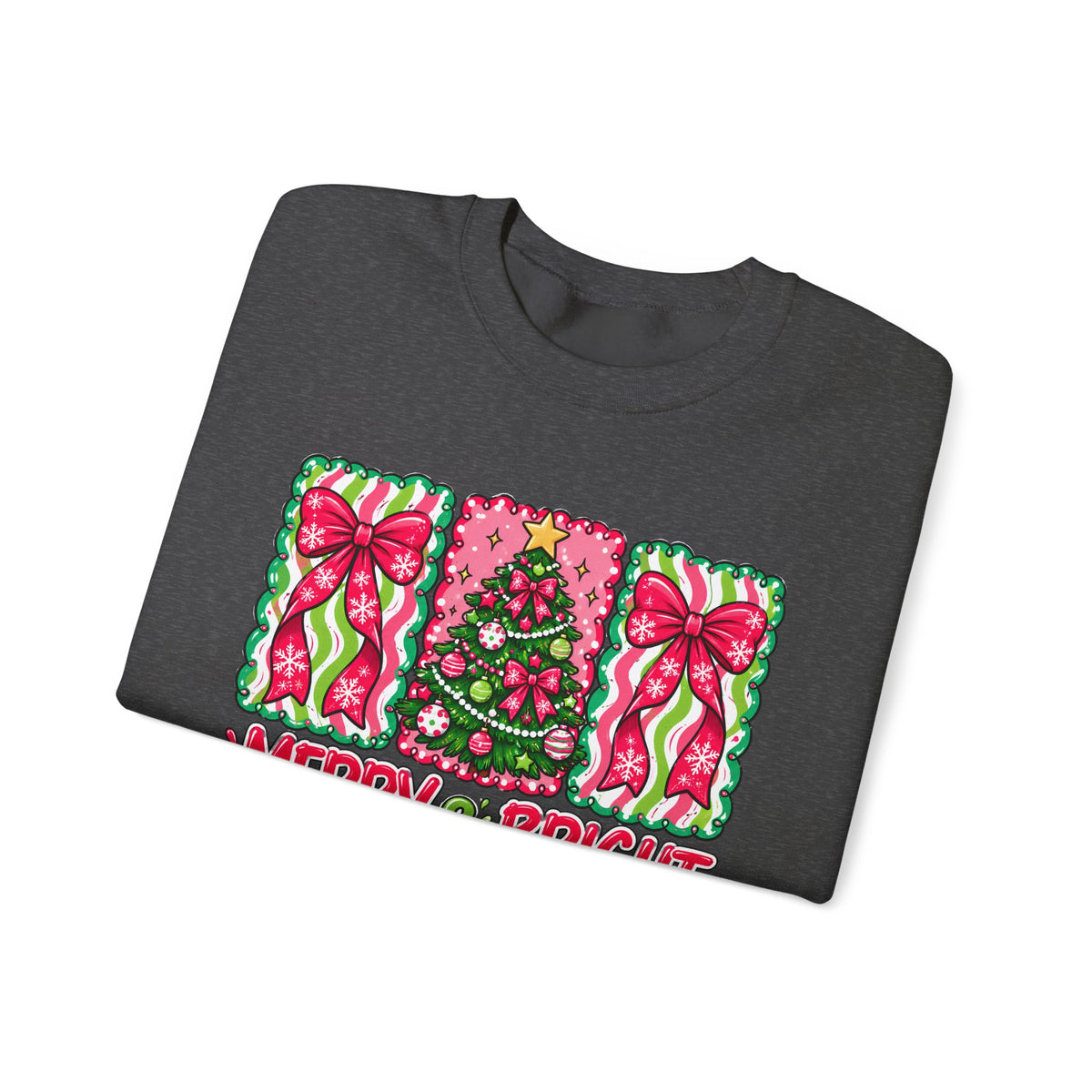 Merry & Bright Christmas Crewneck Sweatshirt