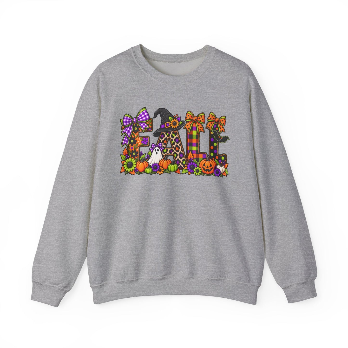Halloween Fall Crewneck Sweatshirt — Cute Spooky Fall Graphic
