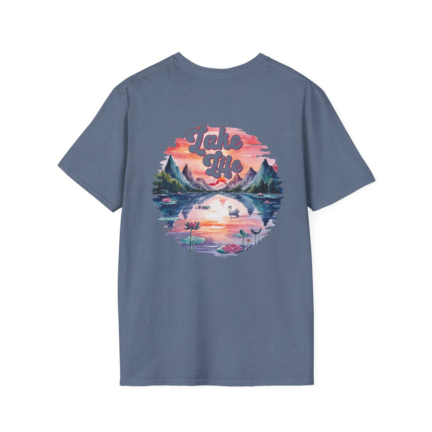 Lake Life Sunset T-Shirt, Lake Vibes Tee, Vintage Nature Graphic Shirt, Summer Lake Outfit, Cabin Weekend Tee, Lake Lover Gift