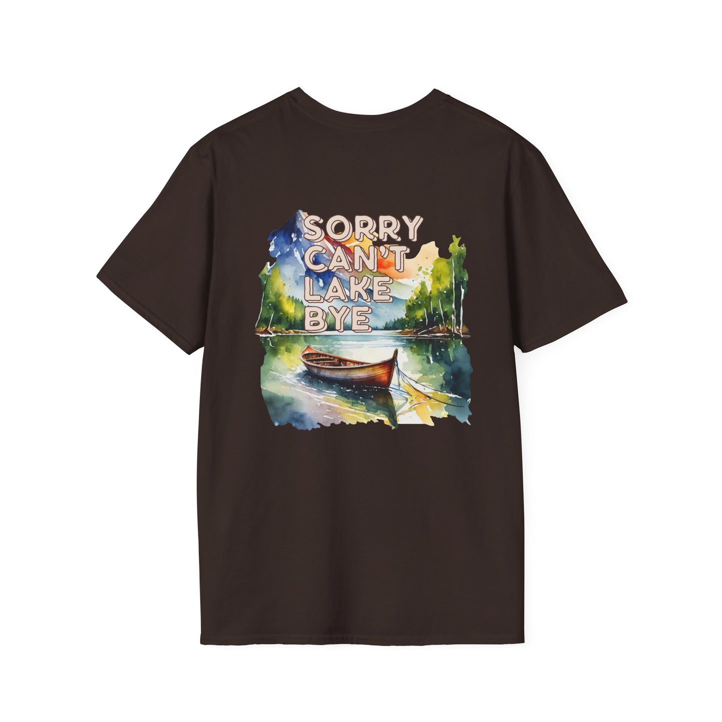Sorry Can't, Lake Bye Canoe T-Shirt — Lake Vibes Watercolor Tee