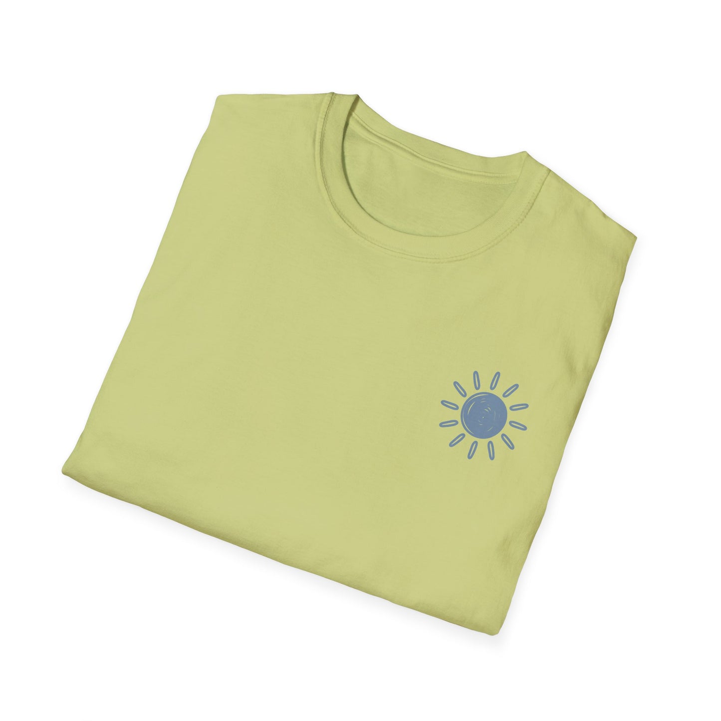 Sunshine & Lake Water Sunset T-Shirt — Boat on Lake View