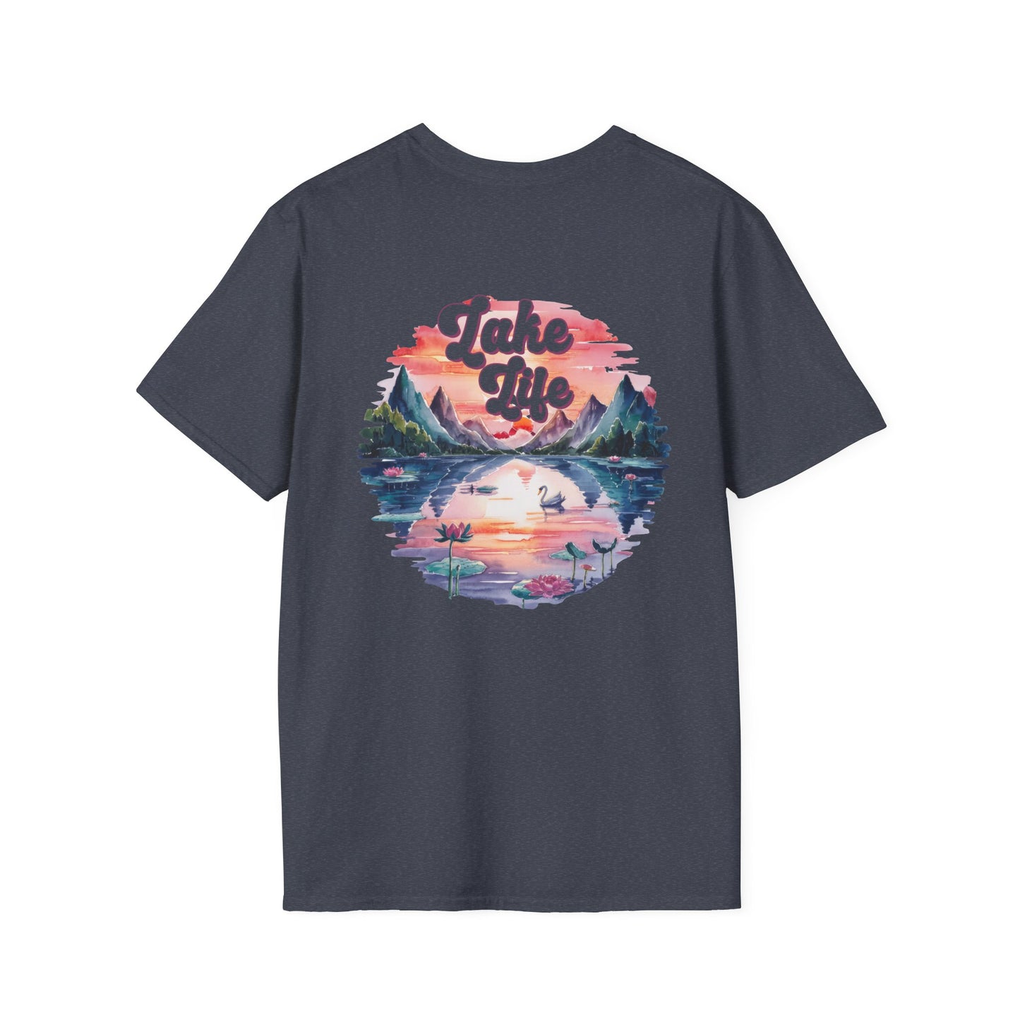 Lake Life Sunset T-Shirt, Lake Vibes Tee, Vintage Nature Graphic Shirt, Summer Lake Outfit, Cabin Weekend Tee, Lake Lover Gift