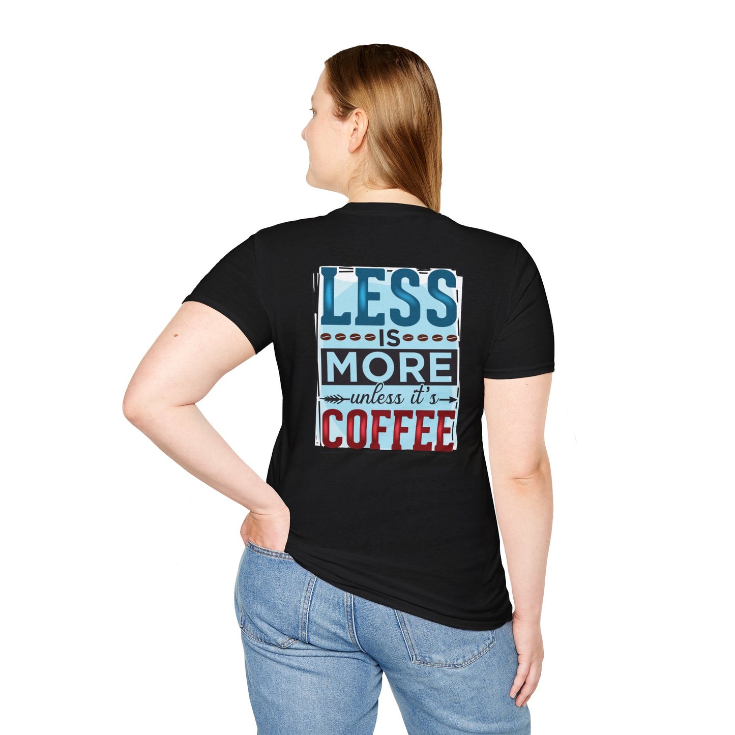 Coffee T-Shirt — "Less is More (Unless It’s Coffee)" Vintage Graphic Tee