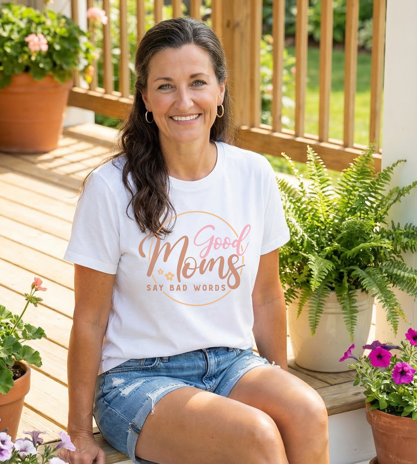 Good Moms Say Bad Words T-Shirt — Funny Motherhood Graphic Tee