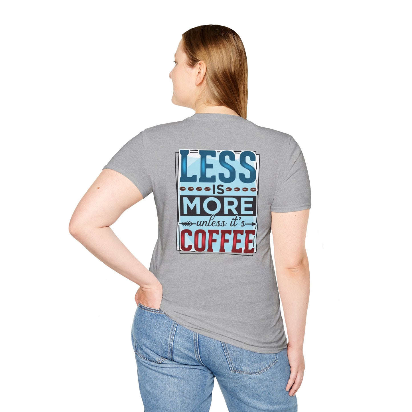 Coffee T-Shirt — "Less is More (Unless It’s Coffee)" Vintage Graphic Tee