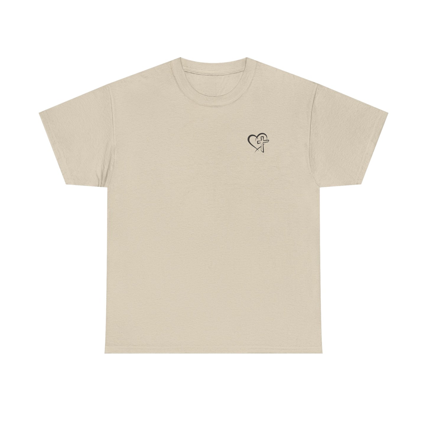 Floral 'Grow in Grace' Tee — Chest Heart & Back Wildflower Design