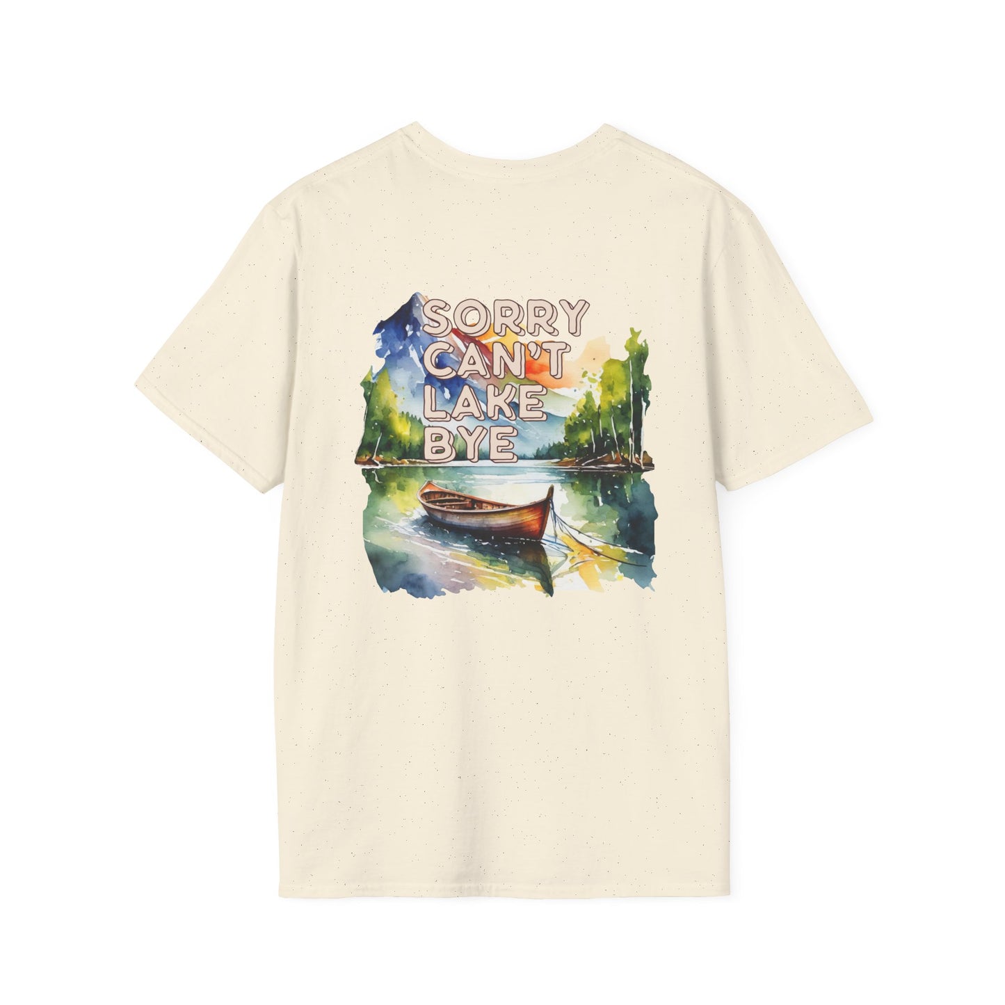 Sorry Can't, Lake Bye Canoe T-Shirt — Lake Vibes Watercolor Tee