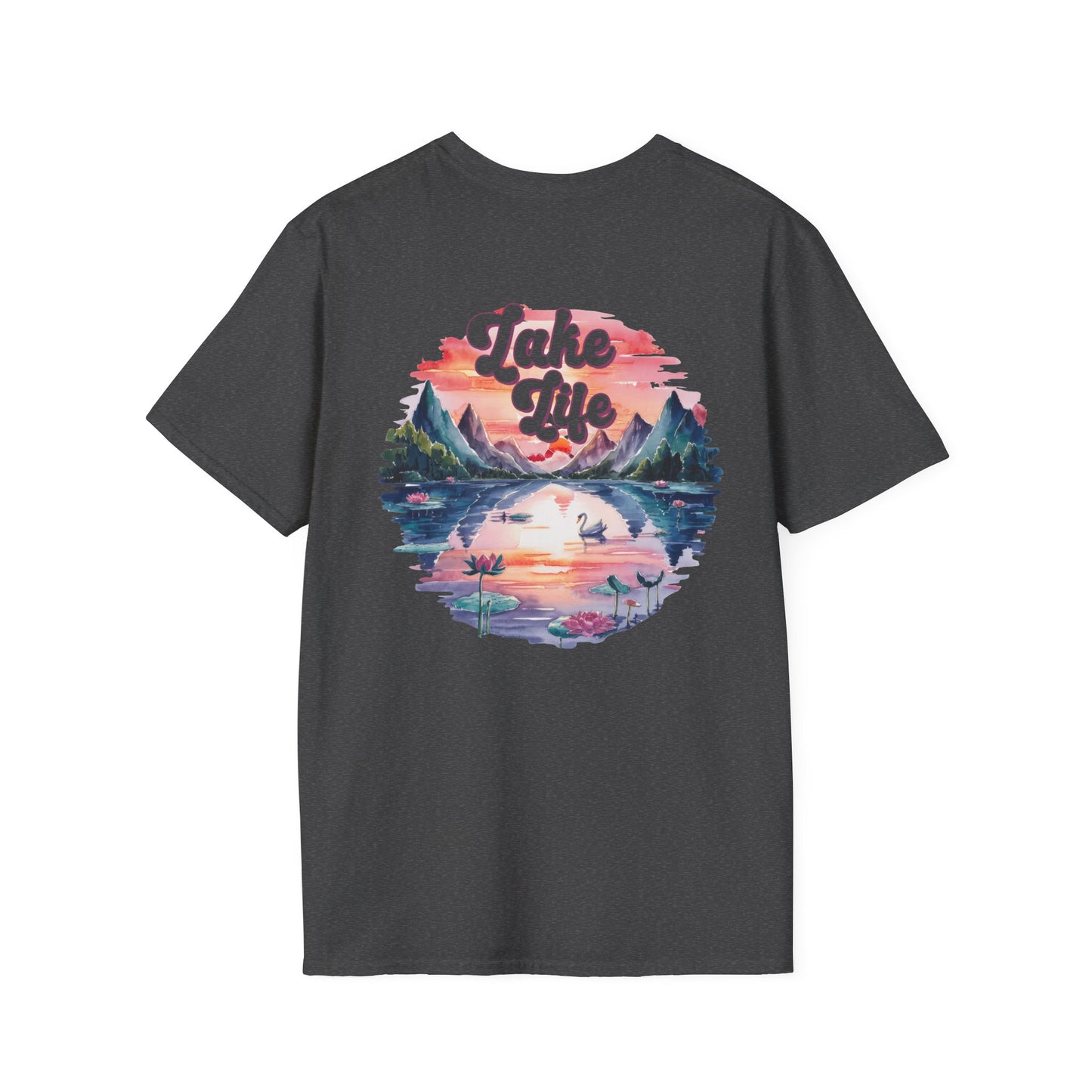 Lake Life T-Shirt — 'Lake Life' Scenic Mountains & Lake Graphic