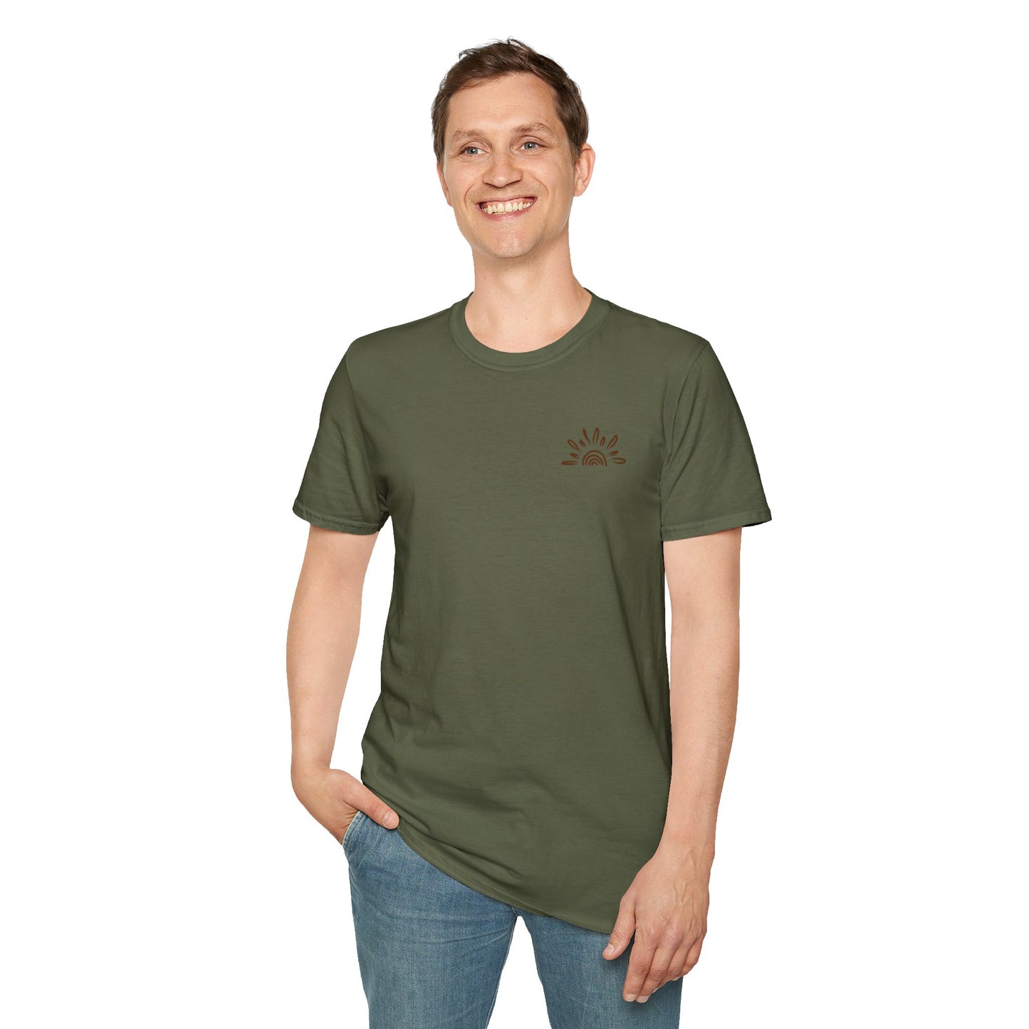 Lake View Sunglasses Tee — Boat, Waves & Sun Rays T-Shirt