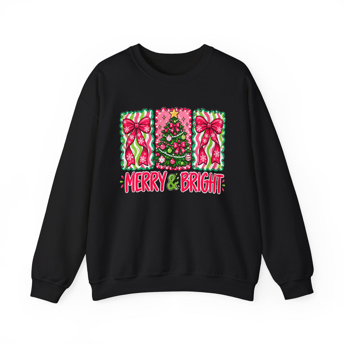 Merry & Bright Christmas Crewneck Sweatshirt