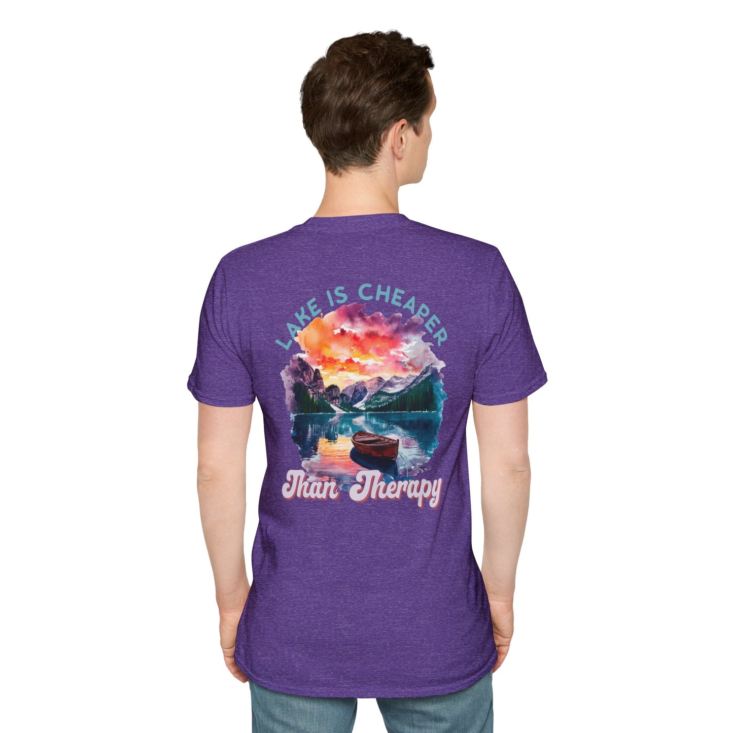 Lake Is Cheaper Than Therapy T-Shirt — Canoe Lake Life Tee
