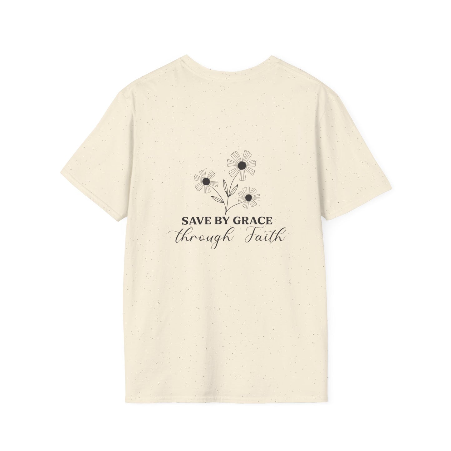 Heart & Cross Minimalist T-Shirt — Small Chest Faith Logo