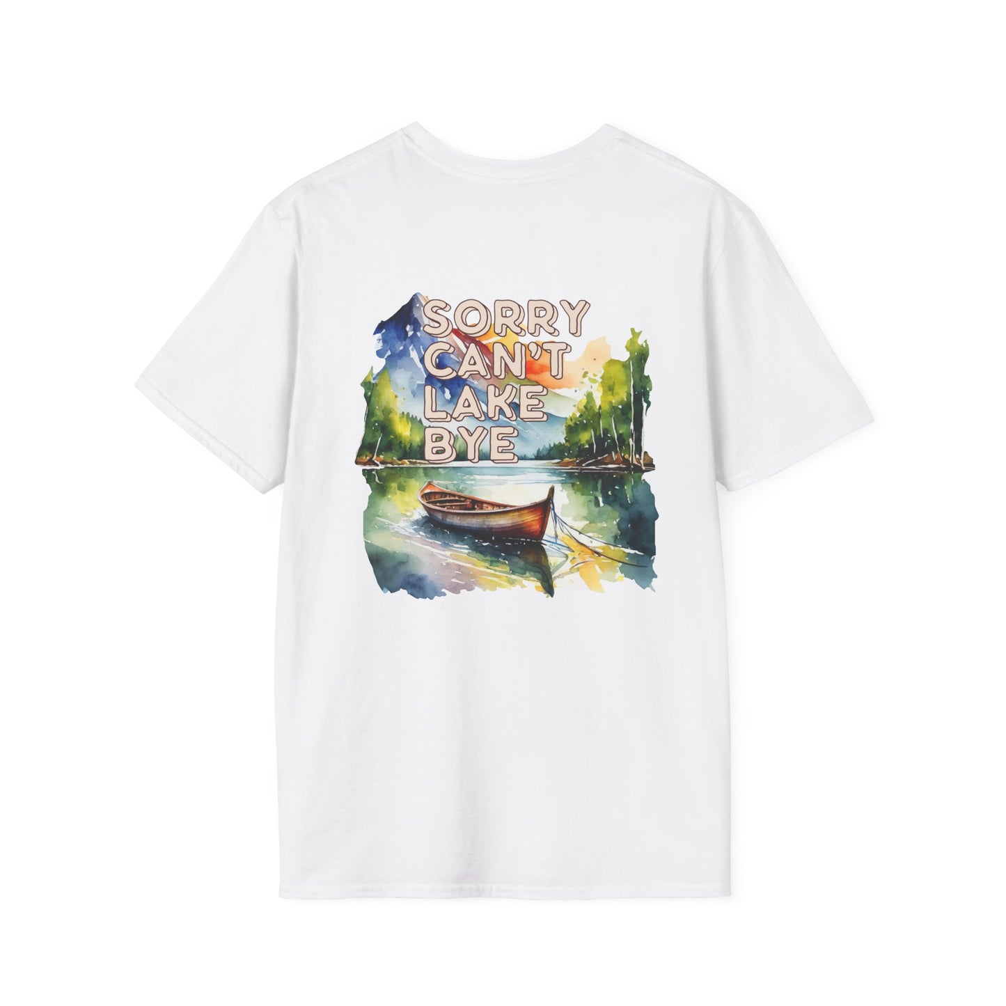 Sorry Can't, Lake Bye Canoe T-Shirt — Lake Vibes Watercolor Tee