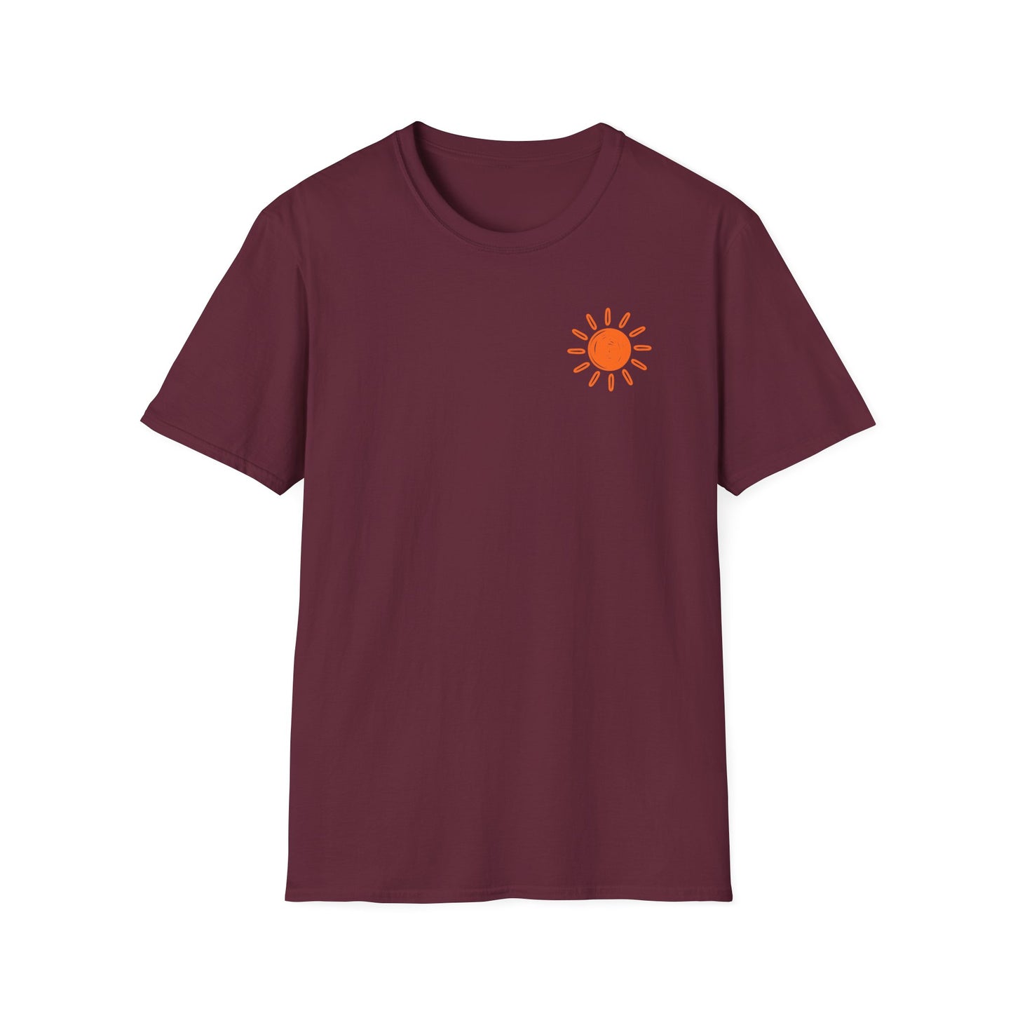 The Lake Made Me Do It Fishing Tee — Sunset Boat Graphic T-Shirt