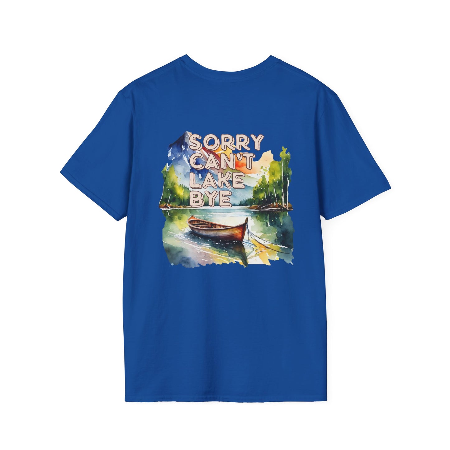 Sorry Can't, Lake Bye Canoe T-Shirt — Lake Vibes Watercolor Tee
