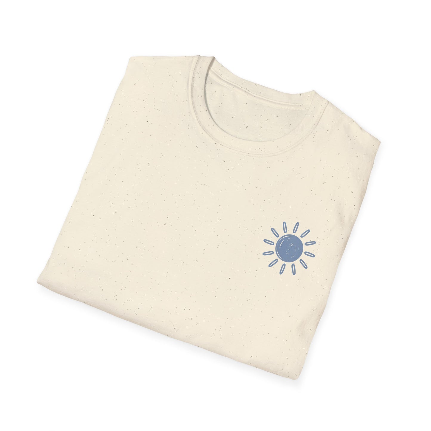 Sunshine & Lake Water Sunset T-Shirt — Boat on Lake View