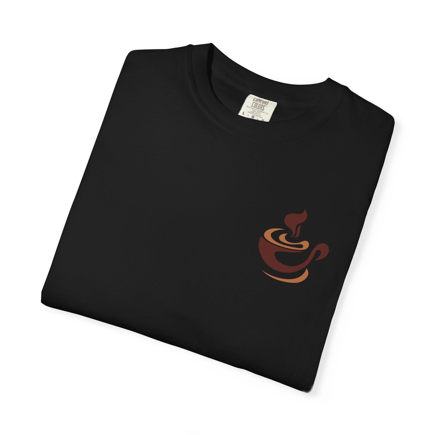 Caffeine & Chaos Skull Tee — Coffee Lover Skeleton Graphic T-Shirt