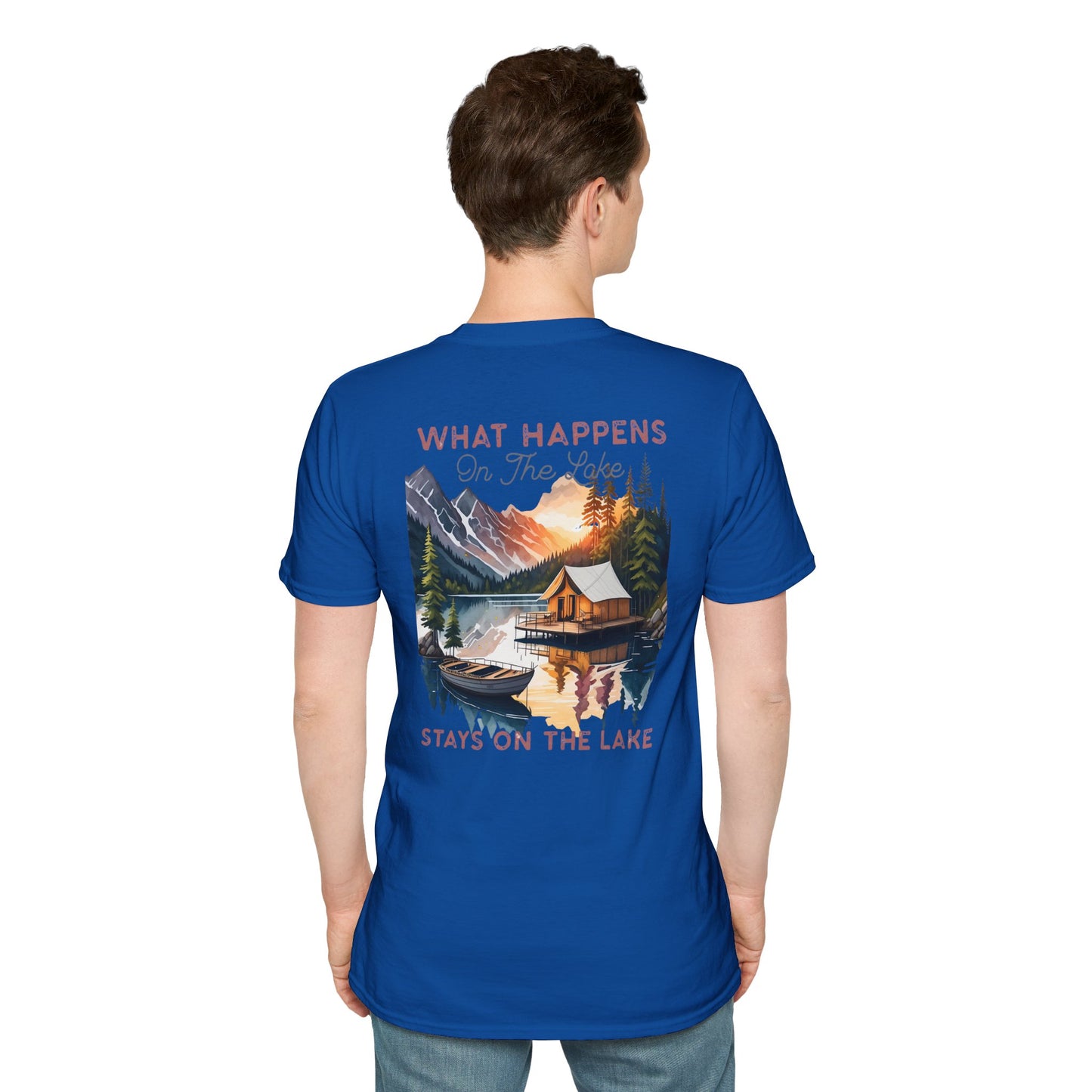 What Happens at the Lake Stays at the Lake T-Shirt — Funny Lake Life Tee for Boat Days & Getaways