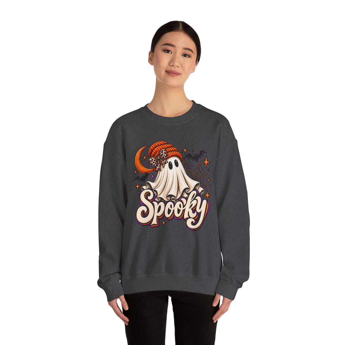 Halloween 'Spooky' Ghost Crewneck Sweatshirt