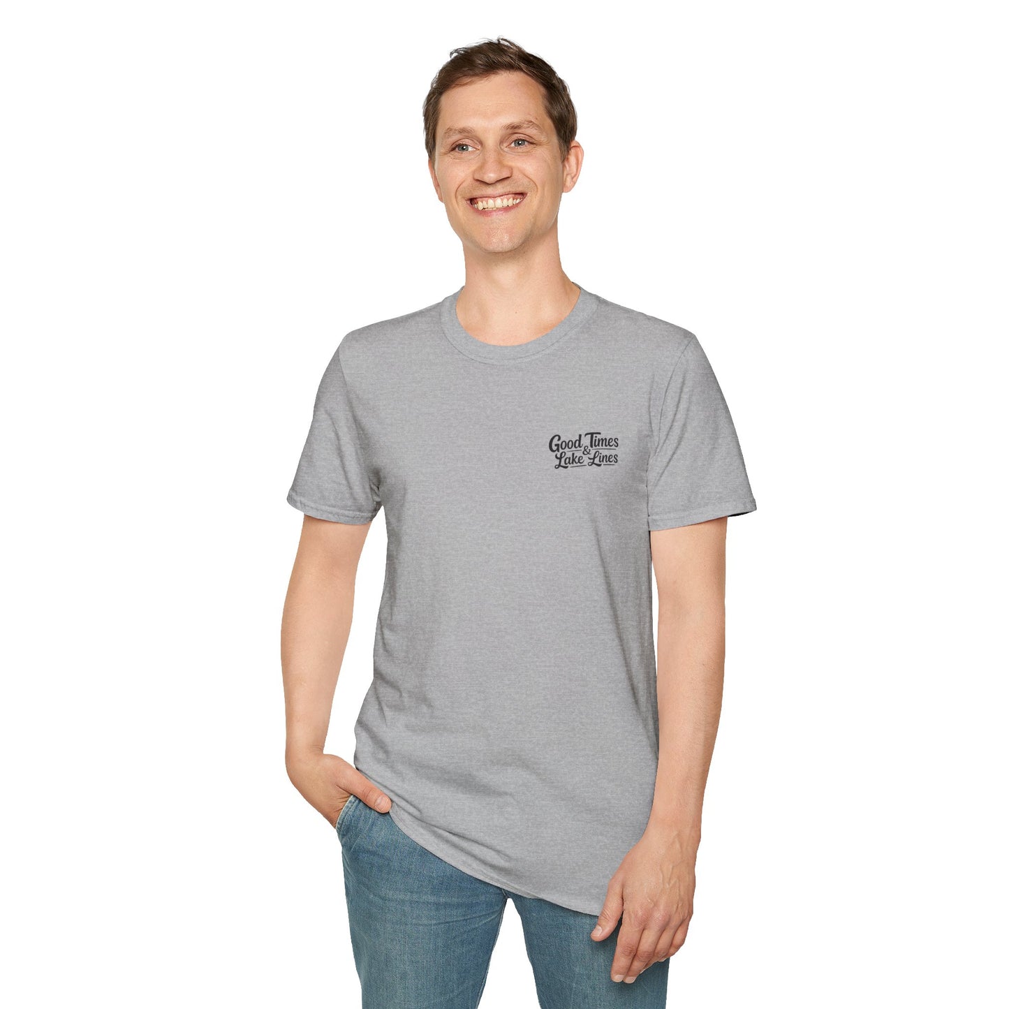 Boat Graphic T-Shirt — 'Whatever Floats Your Boat' Vintage Lake Sunset Tee