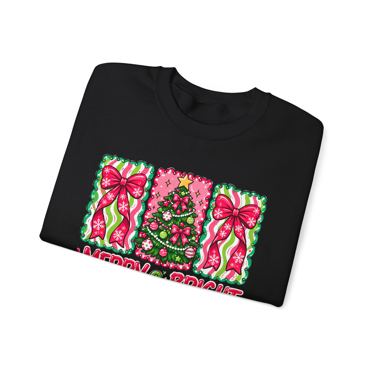 Merry & Bright Christmas Crewneck Sweatshirt