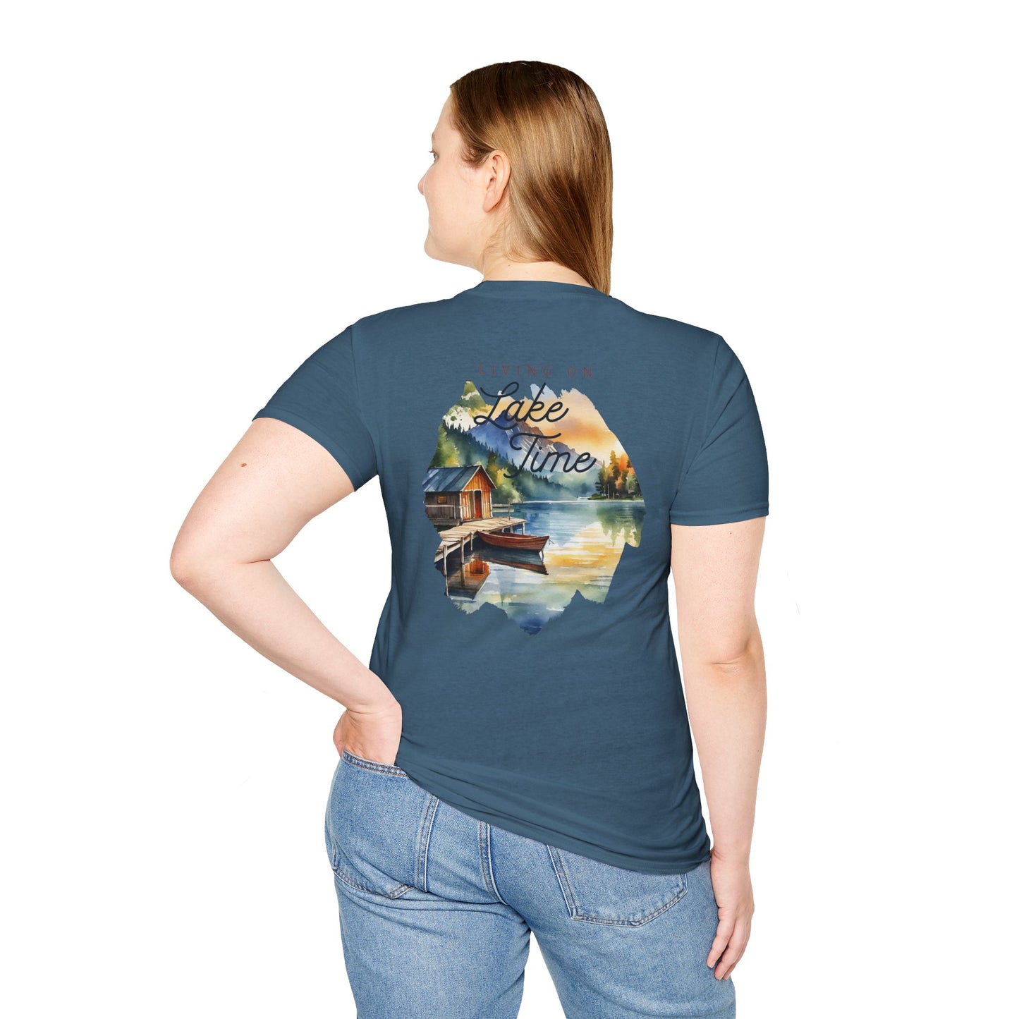 Lakt Time Scenic Cabin Boat T-Shirt
