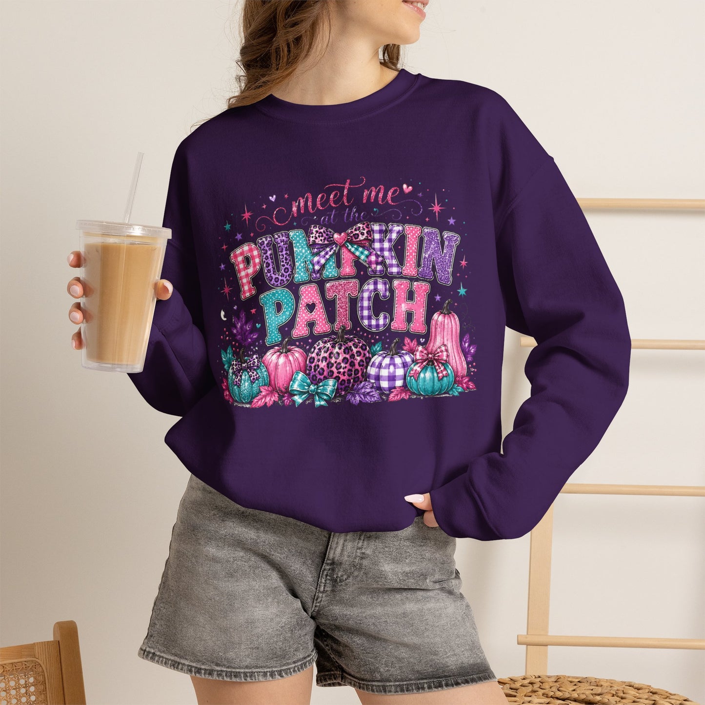 Pumpkin Patch Sweatshirt – "Meet Me at the Pumpkin Patch" Fall Crewneck