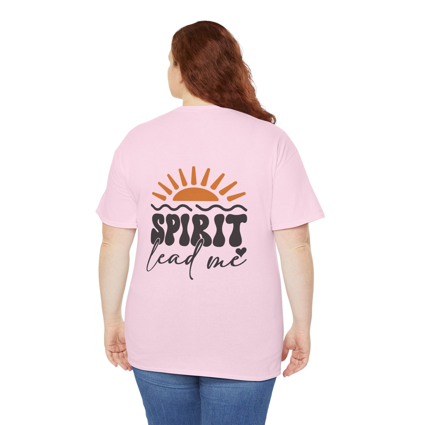 Spirit Lead Me T‑Shirt – Retro Sun Inspirational Faith Tee