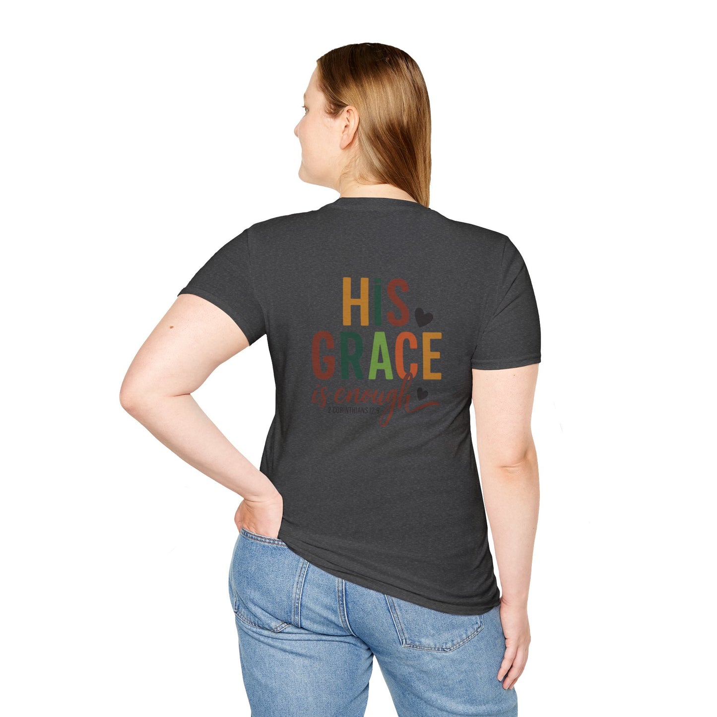 Christian Heart Cross T-Shirt — Minimal Faith Pocket Tee