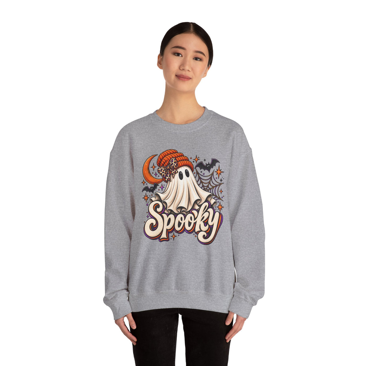 Halloween 'Spooky' Ghost Crewneck Sweatshirt