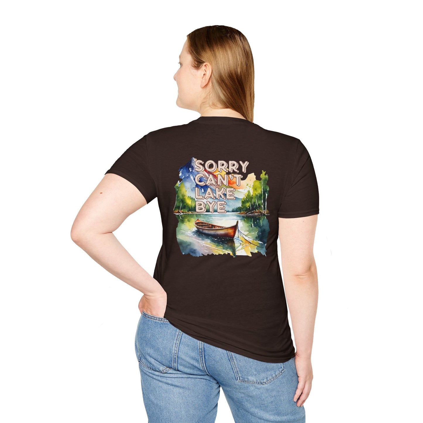 Sorry Can't, Lake Bye Canoe T-Shirt — Lake Vibes Watercolor Tee