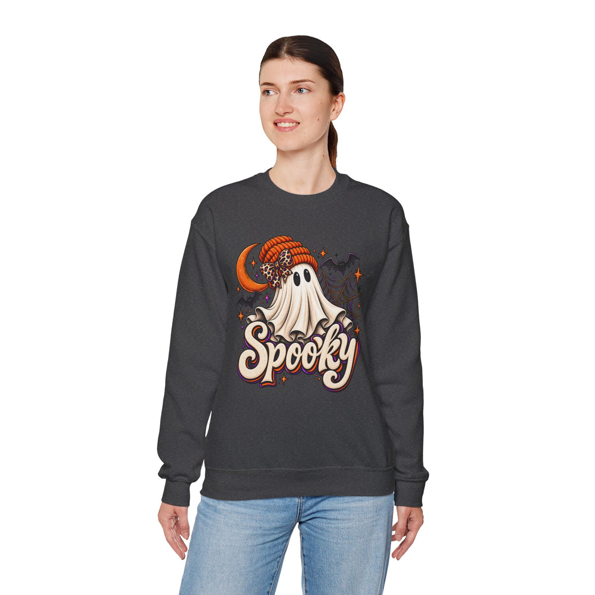 Halloween 'Spooky' Ghost Crewneck Sweatshirt