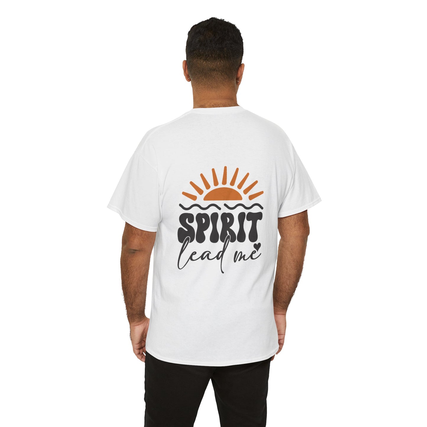 Spirit Lead Me T‑Shirt – Retro Sun Inspirational Faith Tee