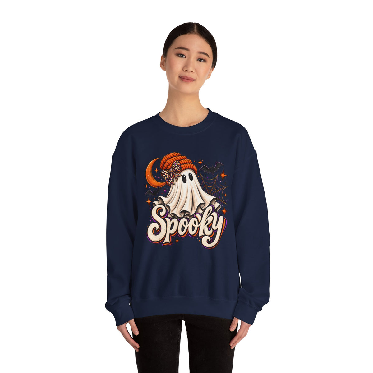 Halloween 'Spooky' Ghost Crewneck Sweatshirt