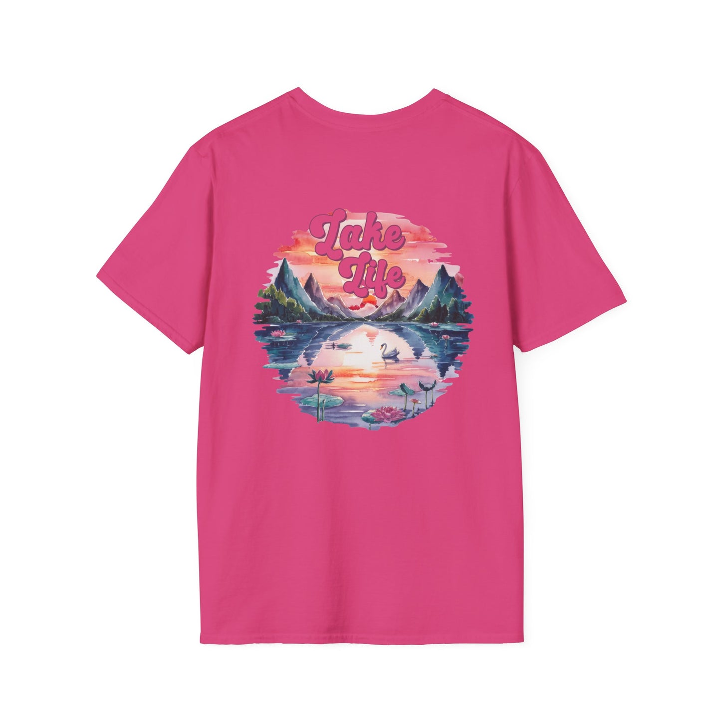 Lake Life Sunset T-Shirt, Lake Vibes Tee, Vintage Nature Graphic Shirt, Summer Lake Outfit, Cabin Weekend Tee, Lake Lover Gift