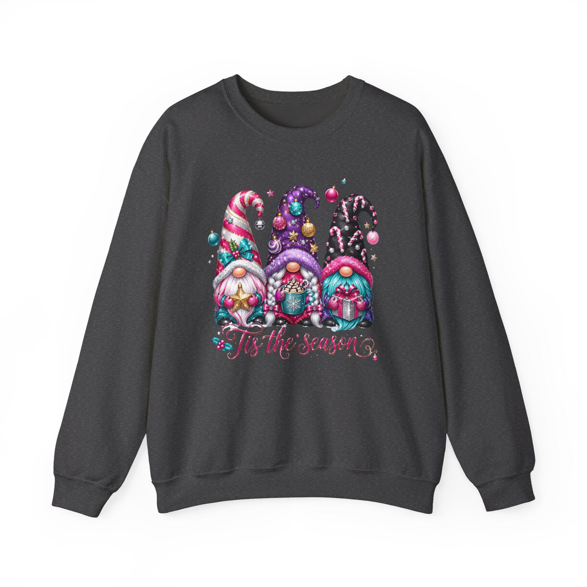 Christmas Gnome Sweatshirt - 'Tis the Season Holiday Crewneck