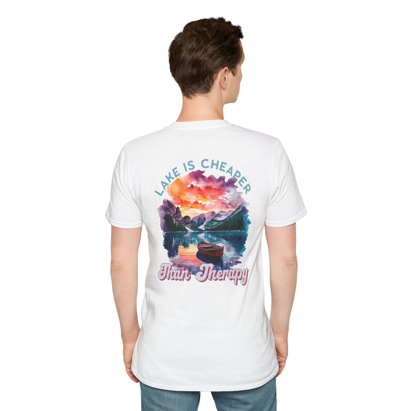 Lake Is Cheaper Than Therapy T-Shirt — Canoe Lake Life Tee