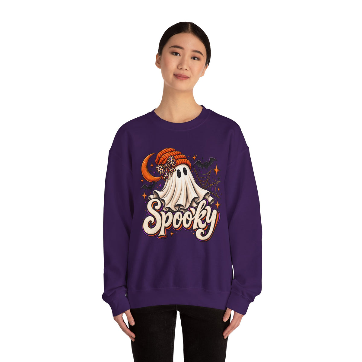 Halloween 'Spooky' Ghost Crewneck Sweatshirt