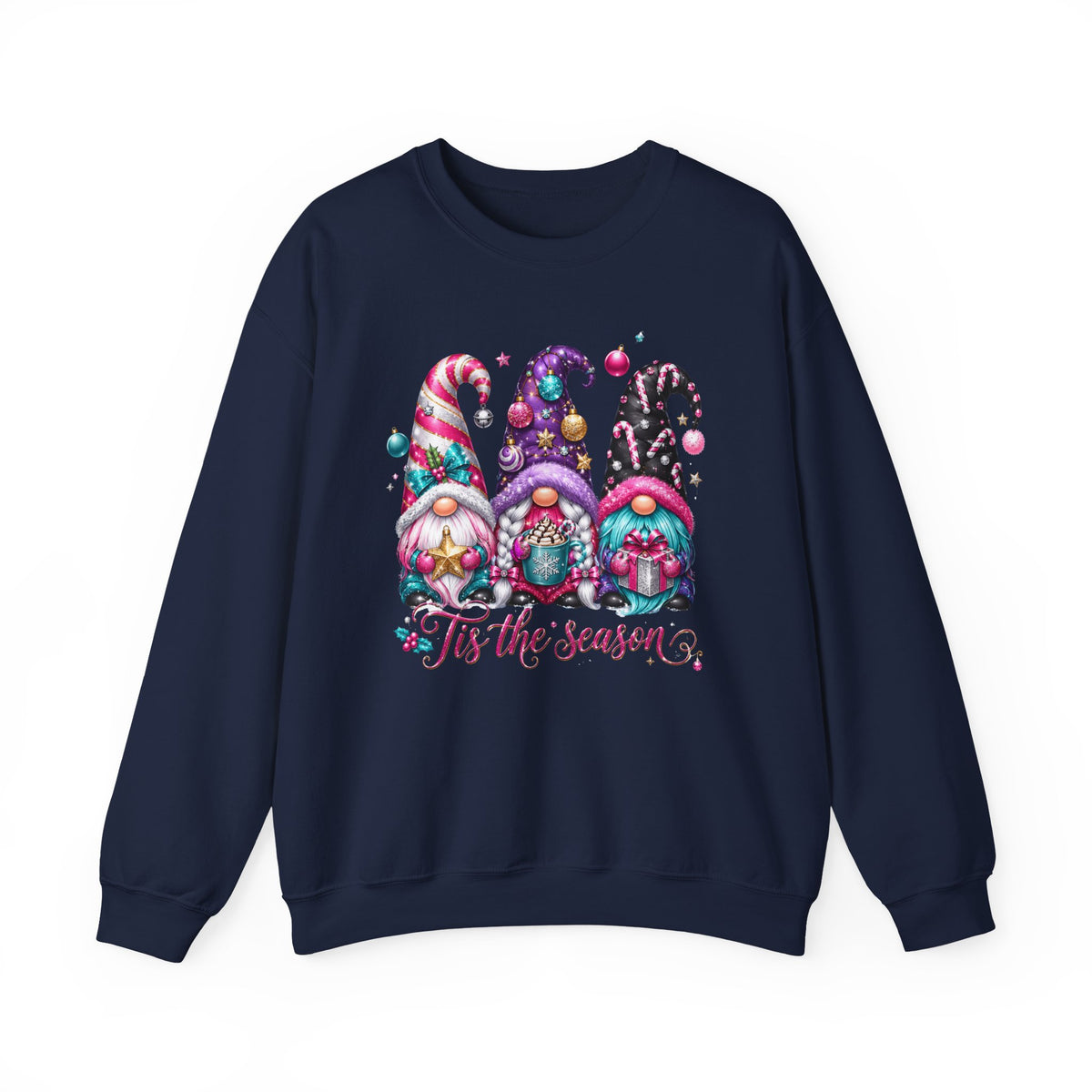 Christmas Gnome Sweatshirt - 'Tis the Season Holiday Crewneck
