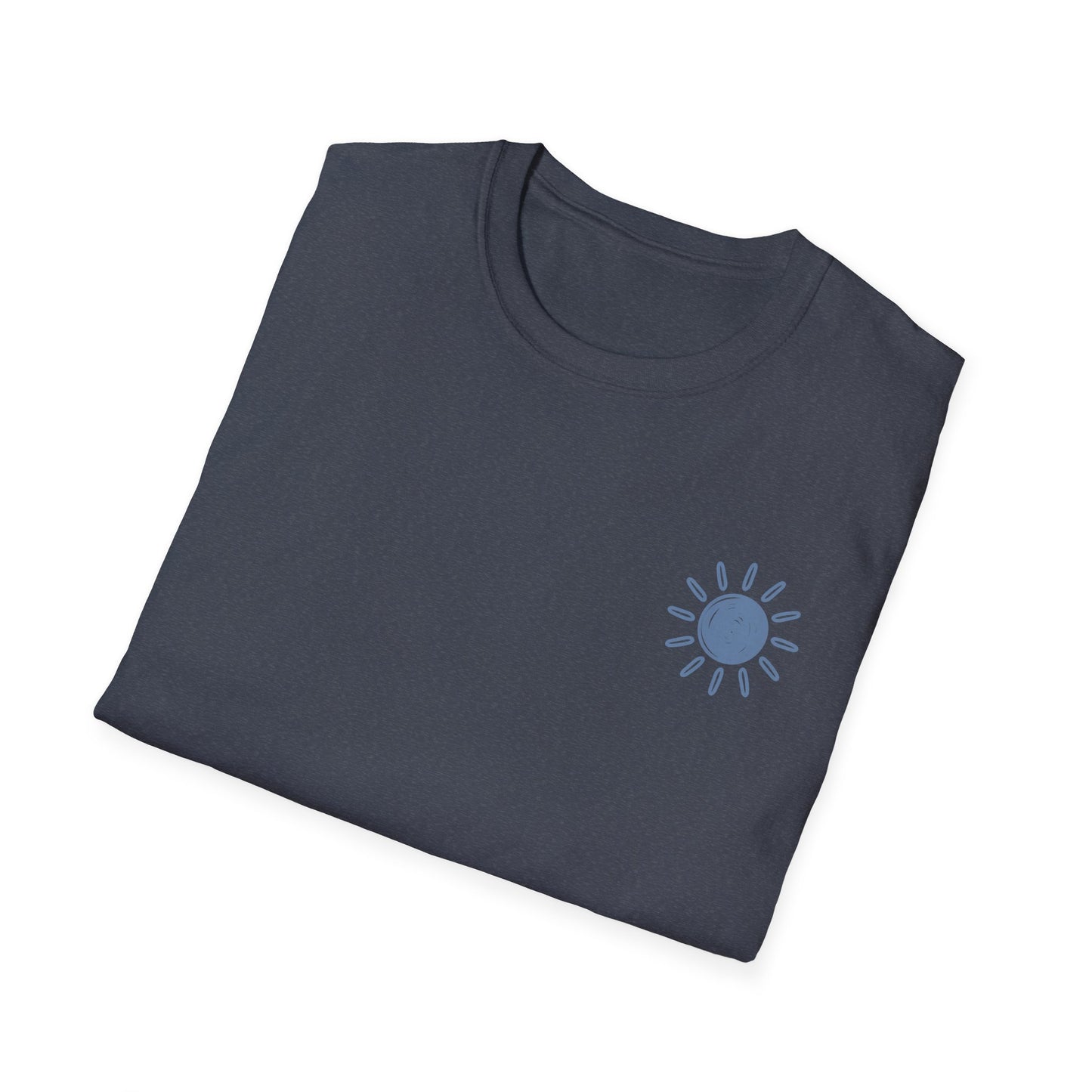 Sunshine & Lake Water Sunset T-Shirt — Boat on Lake View