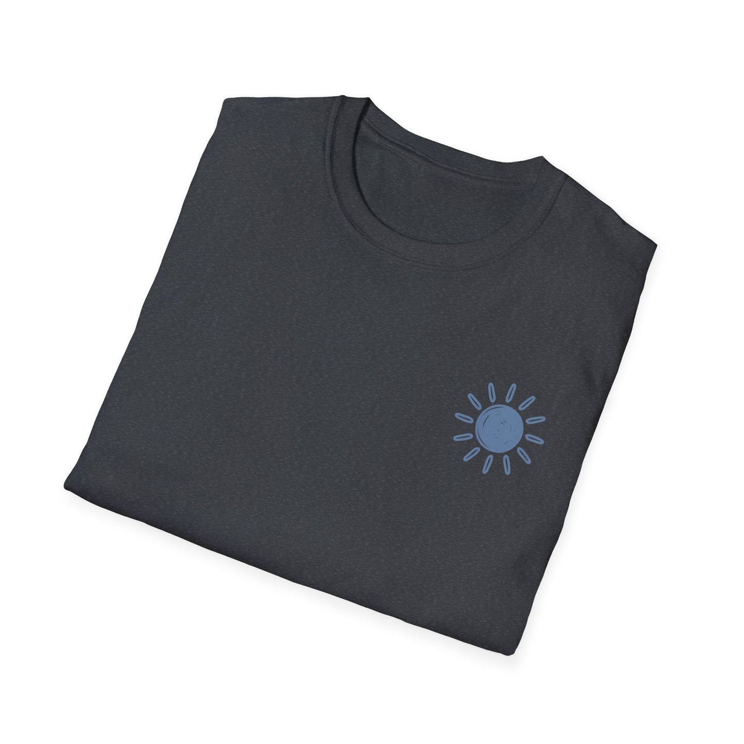 Sunshine & Lake Water Sunset T-Shirt — Boat on Lake View