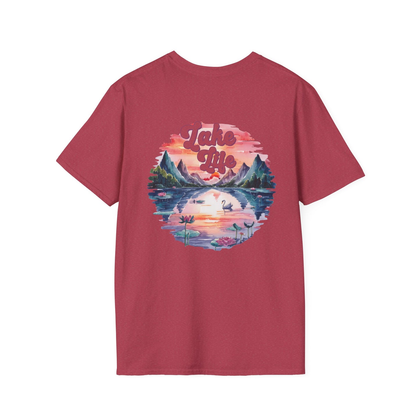 Lake Life Sunset T-Shirt, Lake Vibes Tee, Vintage Nature Graphic Shirt, Summer Lake Outfit, Cabin Weekend Tee, Lake Lover Gift