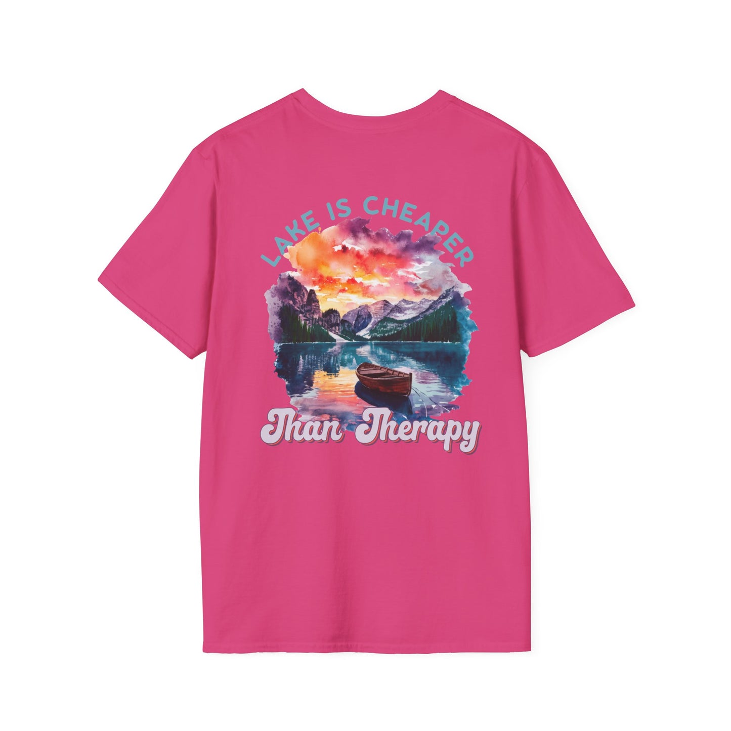 Lake Is Cheaper Than Therapy T-Shirt — Canoe Lake Life Tee