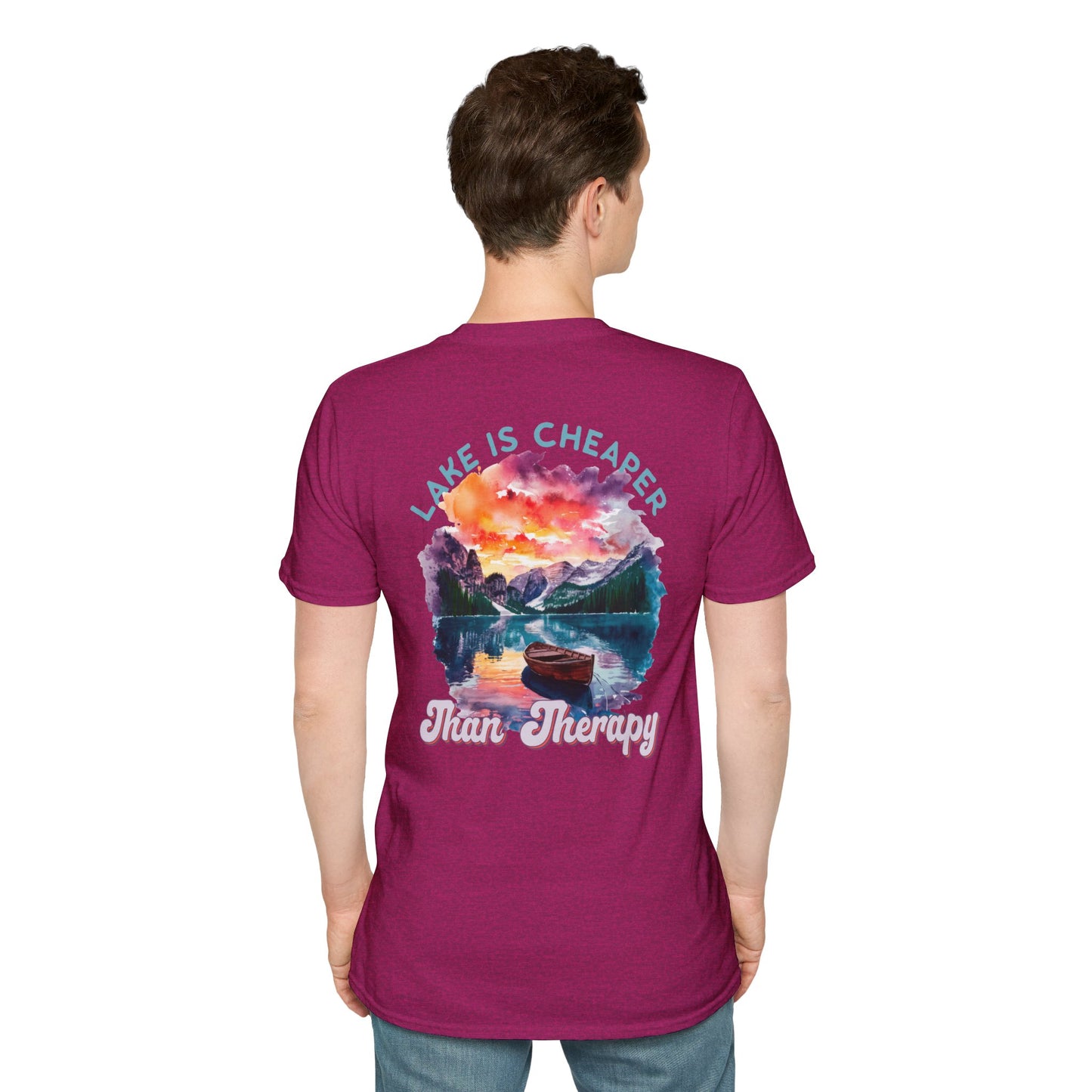 Lake Is Cheaper Than Therapy T-Shirt — Canoe Lake Life Tee