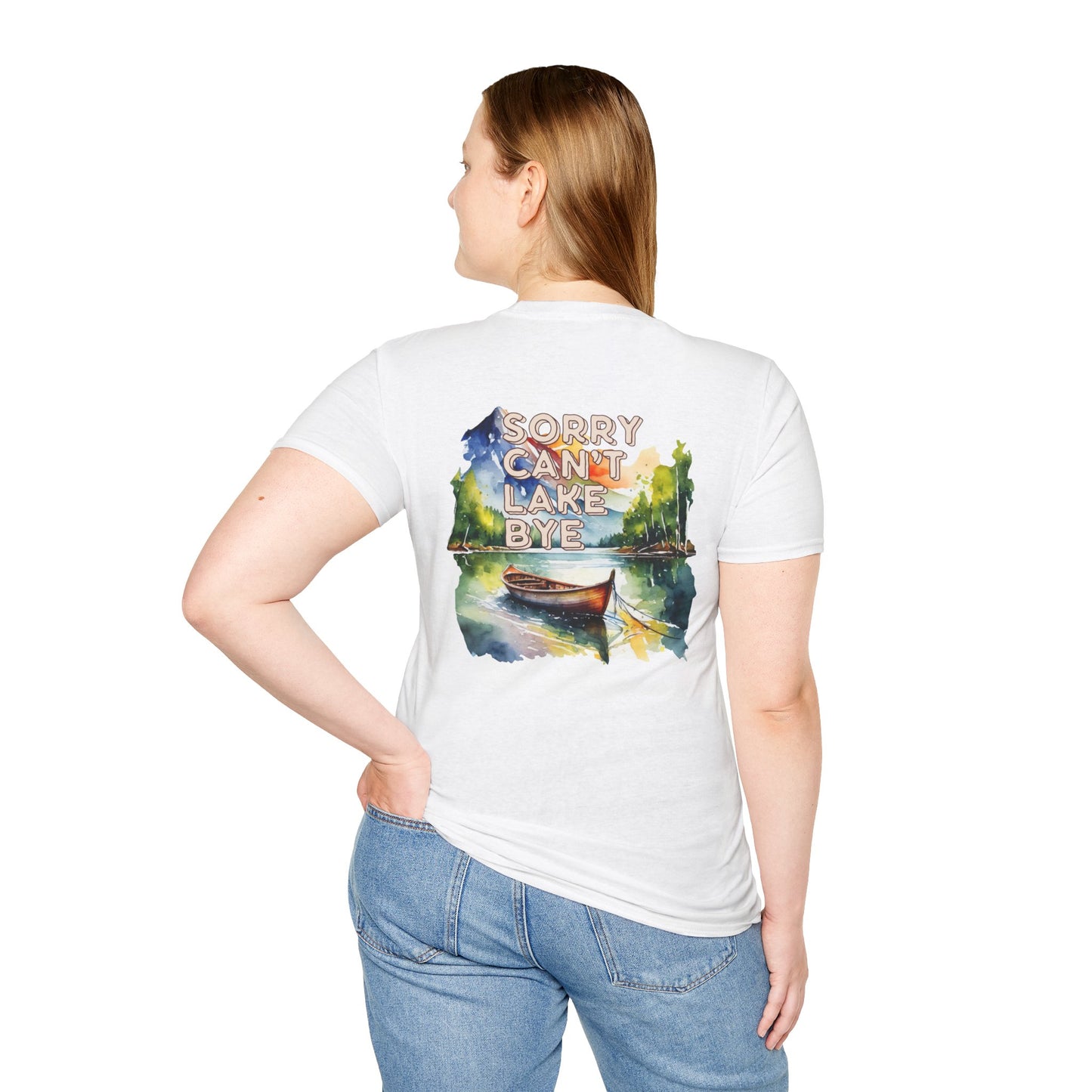 Sorry Can't, Lake Bye Canoe T-Shirt — Lake Vibes Watercolor Tee